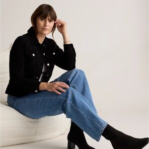 NWOT Quince Bella Stretch Relaxed Straight Jeans 28" x 32"